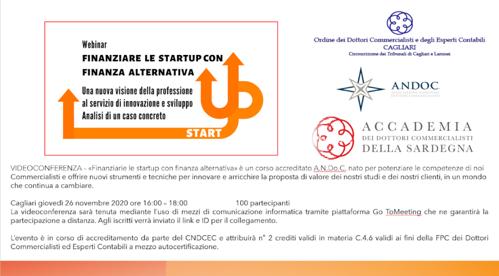 Finanzia le startup con finanza alternativa